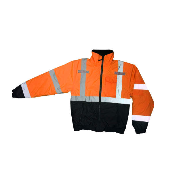 Radians SJ11QB Class 3 High Visibility Weatherproof Bomber Jacket with Quilted Built-in Liner