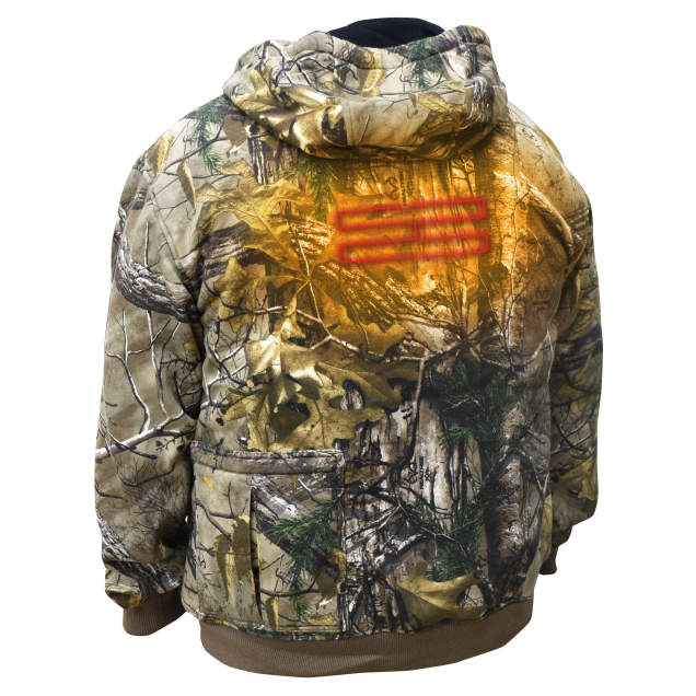 DEWALT Men's Heated REALTREE EDGE® Camouflage Hoodie Sweatshirt Kitted